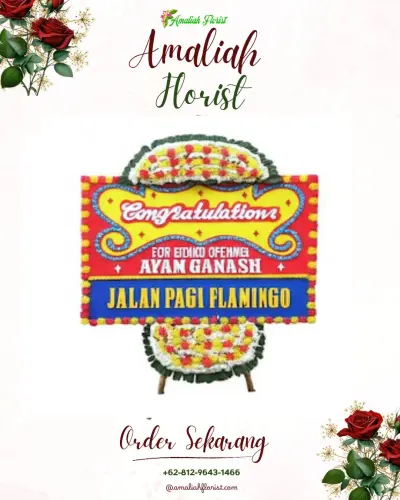 Bunga Papan Congratulation di Dajan Peken